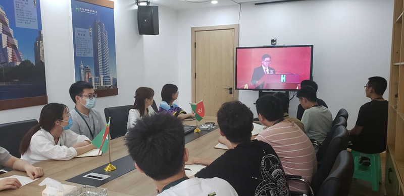 重慶工程公司組織觀看集團(tuán)成立70周年大會(huì)直播